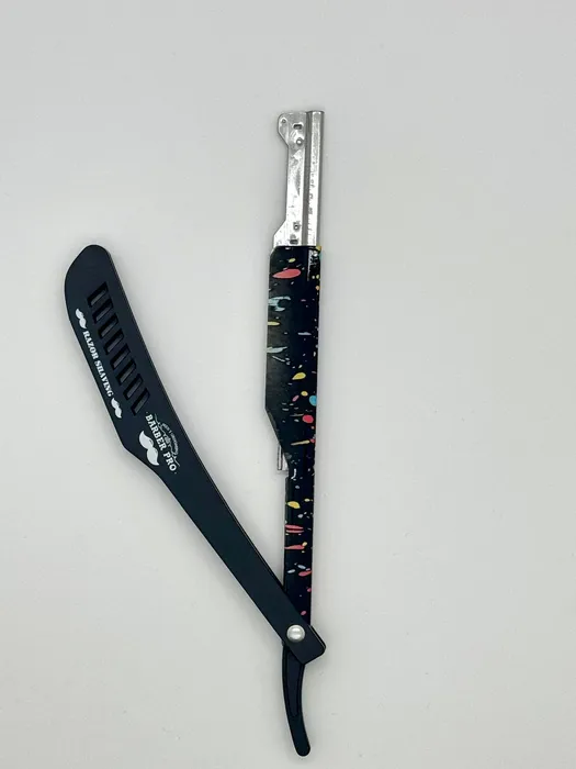 סכין גילוח מקצועית בעיצוב ספלש צבע