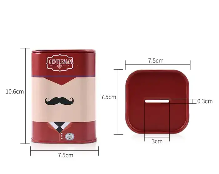 פח קטן לסכיני תער לאחר השימוש - צבע בורדו